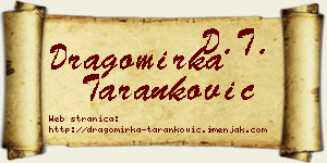 Dragomirka Taranković vizit kartica